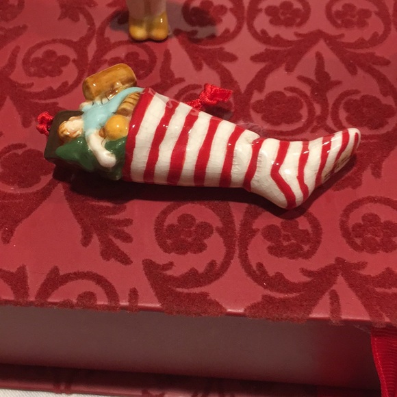 John Grossman for Gund 6 piece ceramic Christmas Ornament set. NEW Very Rare Set - Picture 4 of 15